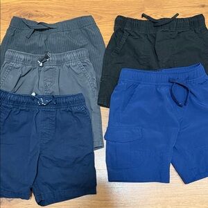 Cat & Jack Boys Shorts Pack - Black, Navy, Gray, Royal Blue
